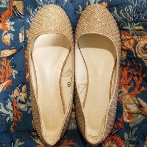 David's bridal ballet flats sz 8